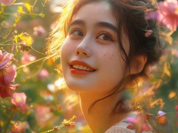成语之美，笑颜如花的诗意描绘