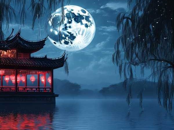 月色风情，成语中的诗意月夜