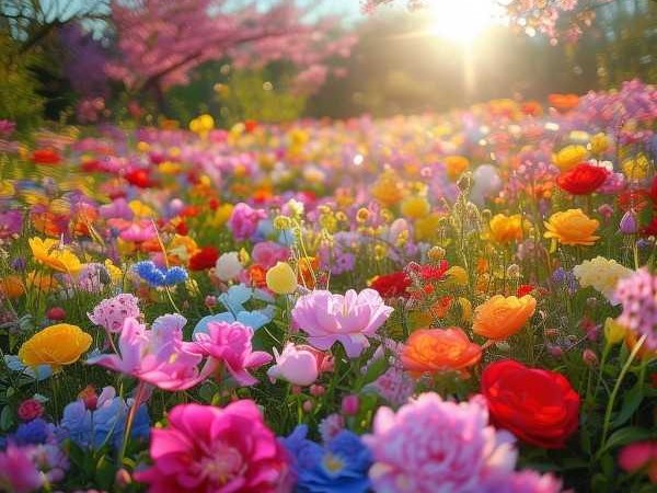 百花争艳图