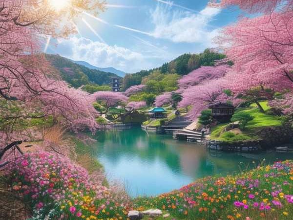 春意盎然，成语绘春景