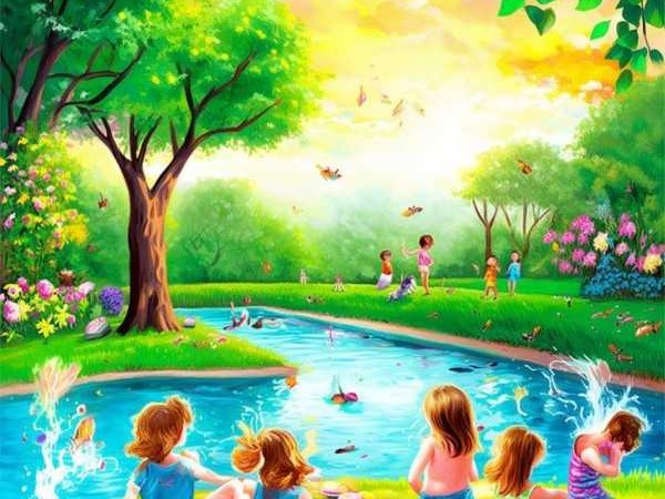 夏日风光如画，成语描绘的盎然夏意
